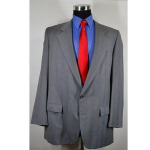 LeBaron 43L Sport Coat Blazer Suit Jacket Gray Win